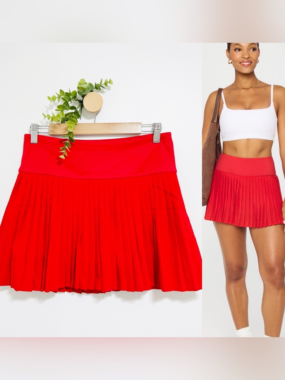 Fabletics NWT Hot Shot Red Pleated Golf Pickleball Skort
